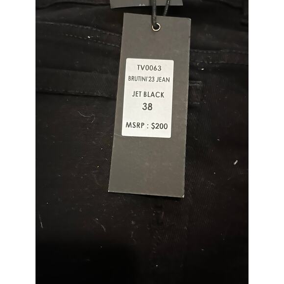 Si Tu Veux Brutini 23 Jean Jet Black Size 38 - Picture 3 of 5